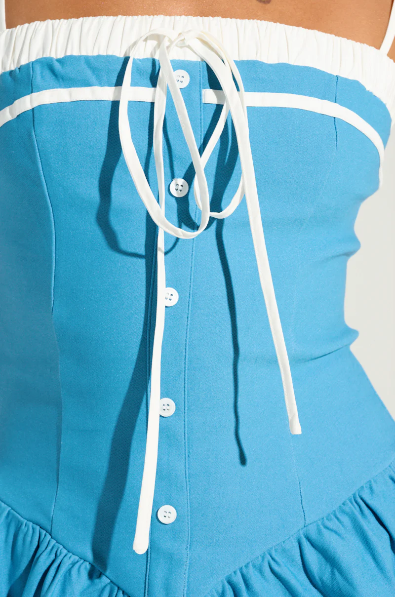 TOO SWEET POPLIN MINI DRESS - Image 7