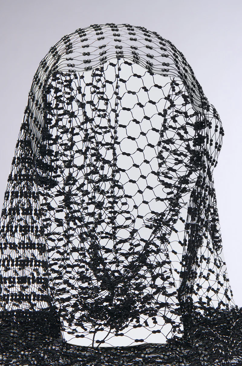 TOP TIER RHINESTONE MESH HOOD - Image 6