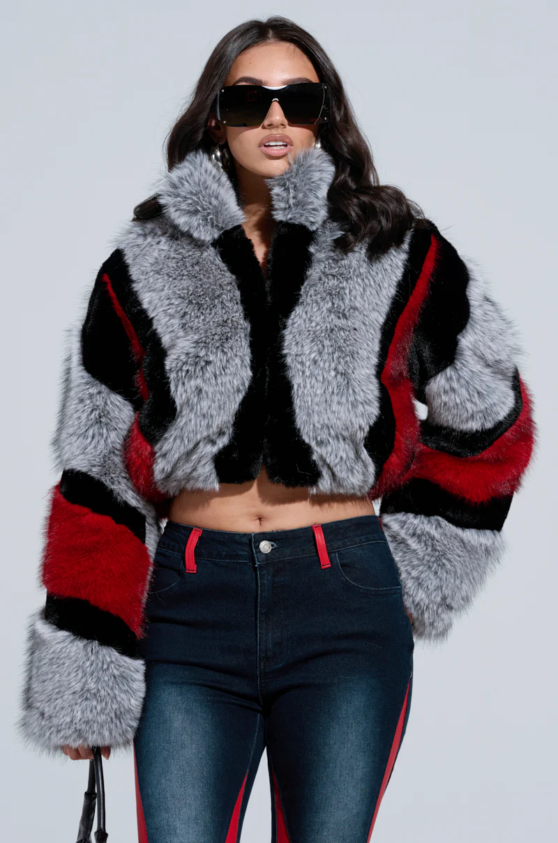 TORONTO FAUX FUR COAT - Image 2