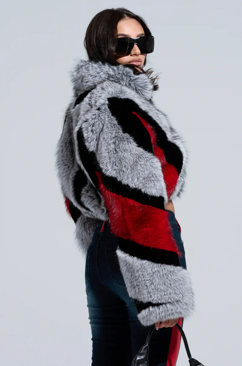 TORONTO FAUX FUR COAT - Image 4