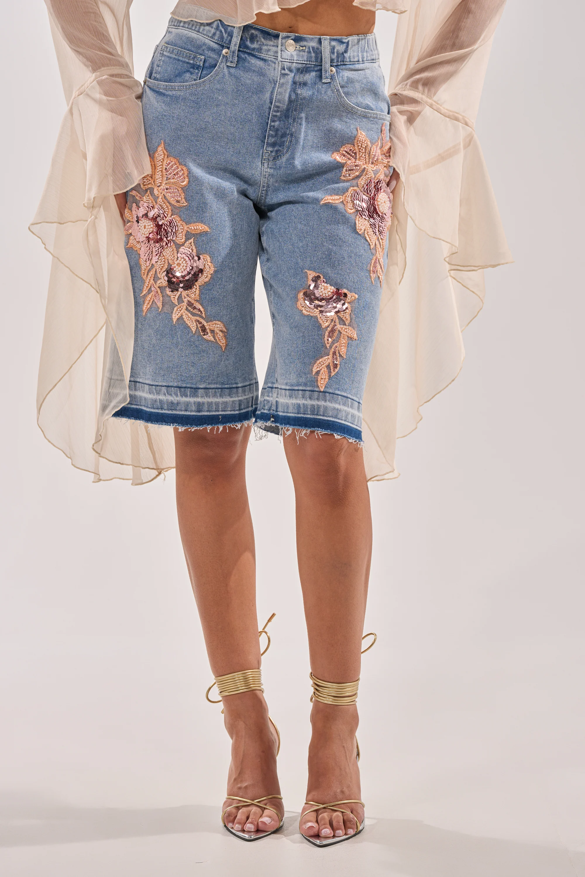 TRY ME DENIM BERMUDA SHORT