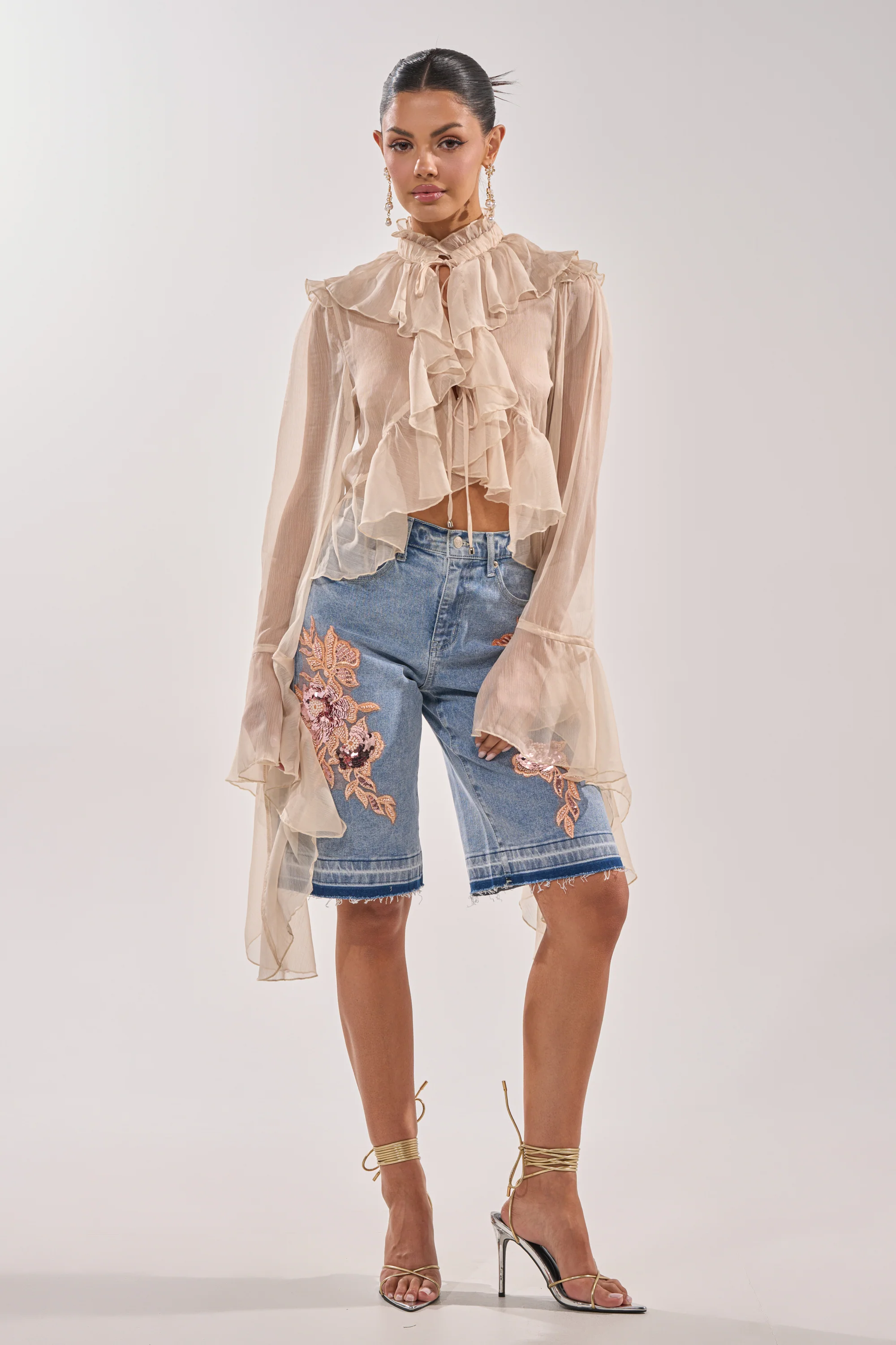 TRY ME DENIM BERMUDA SHORT - Image 5