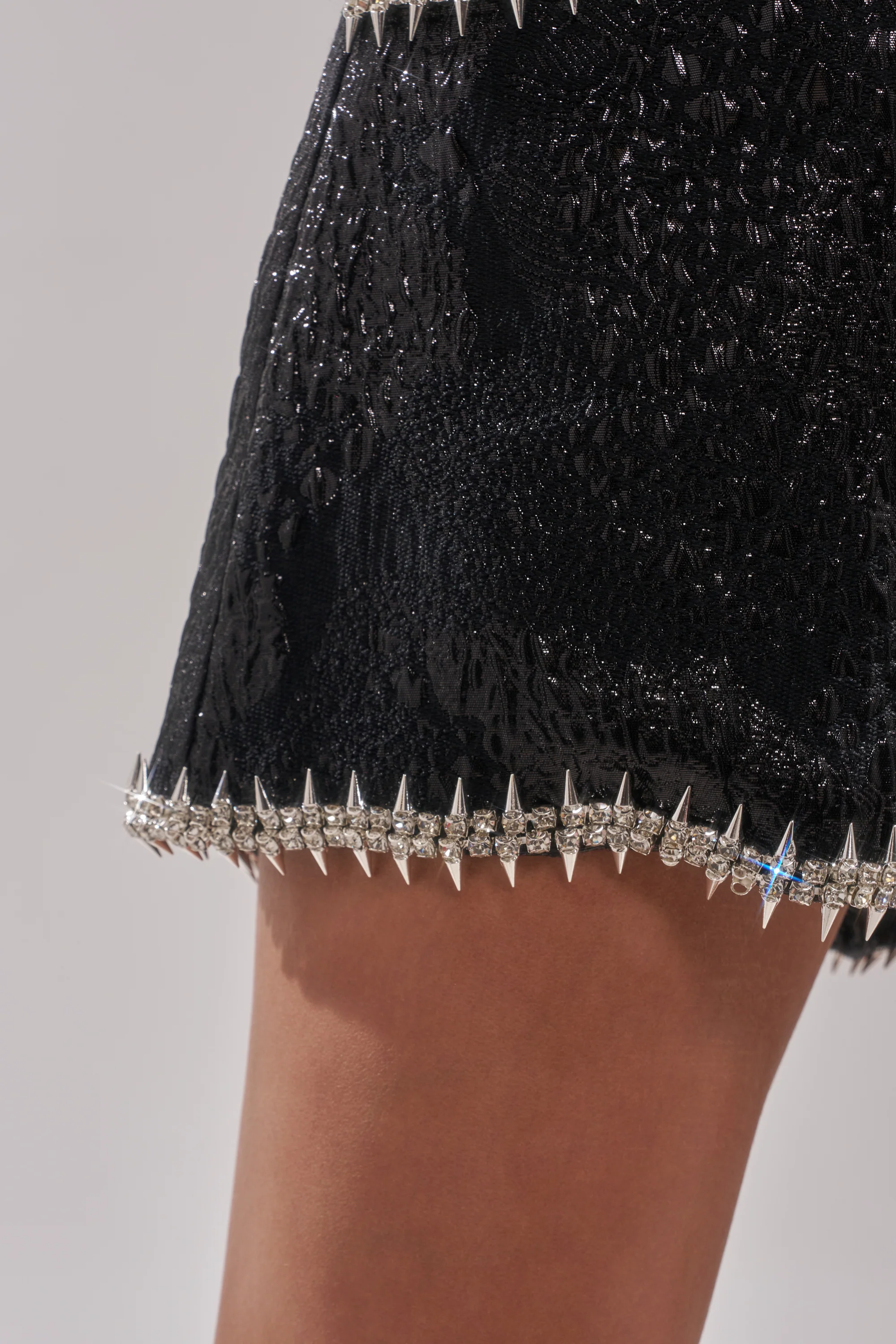 TWILIGHT ZONE EMBELLISHED BROCADE SHORTS - Image 9