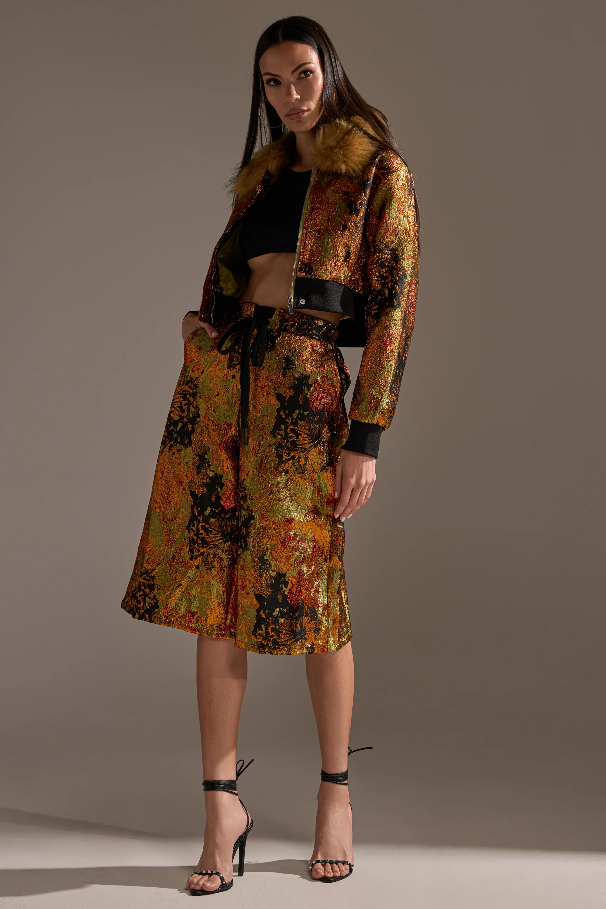 TWIN FLAME BROCADE BOMBER - Image 11