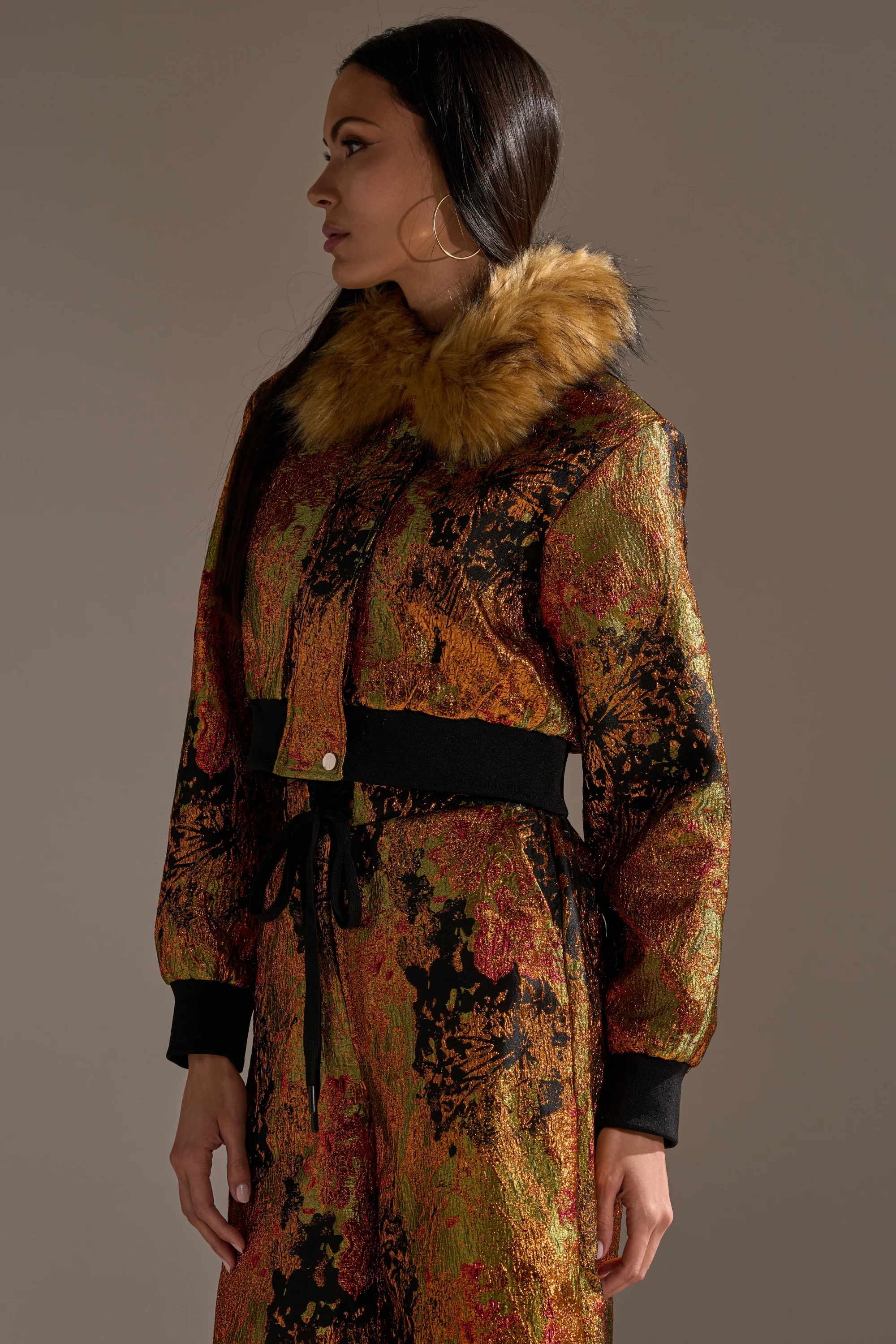 TWIN FLAME BROCADE BOMBER - Image 7