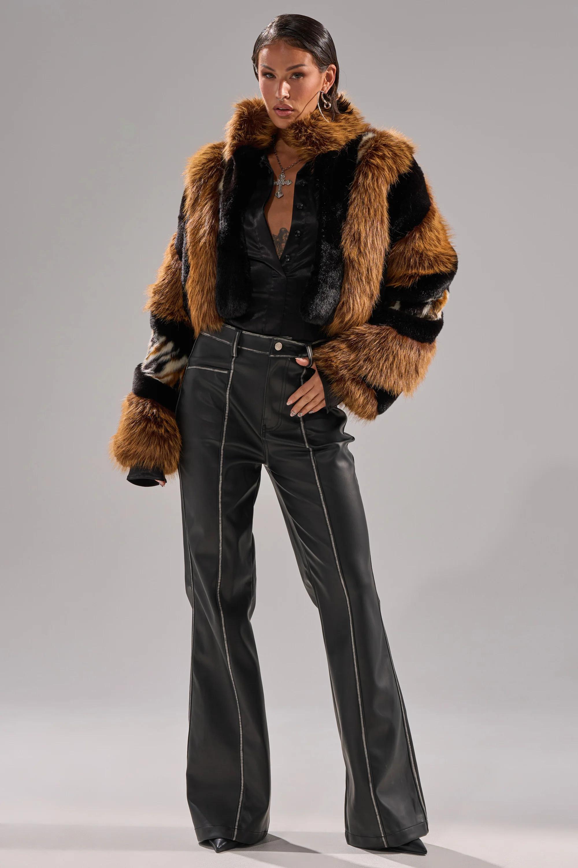 TWISTER PATCHWORK FAUX FUR - Image 7