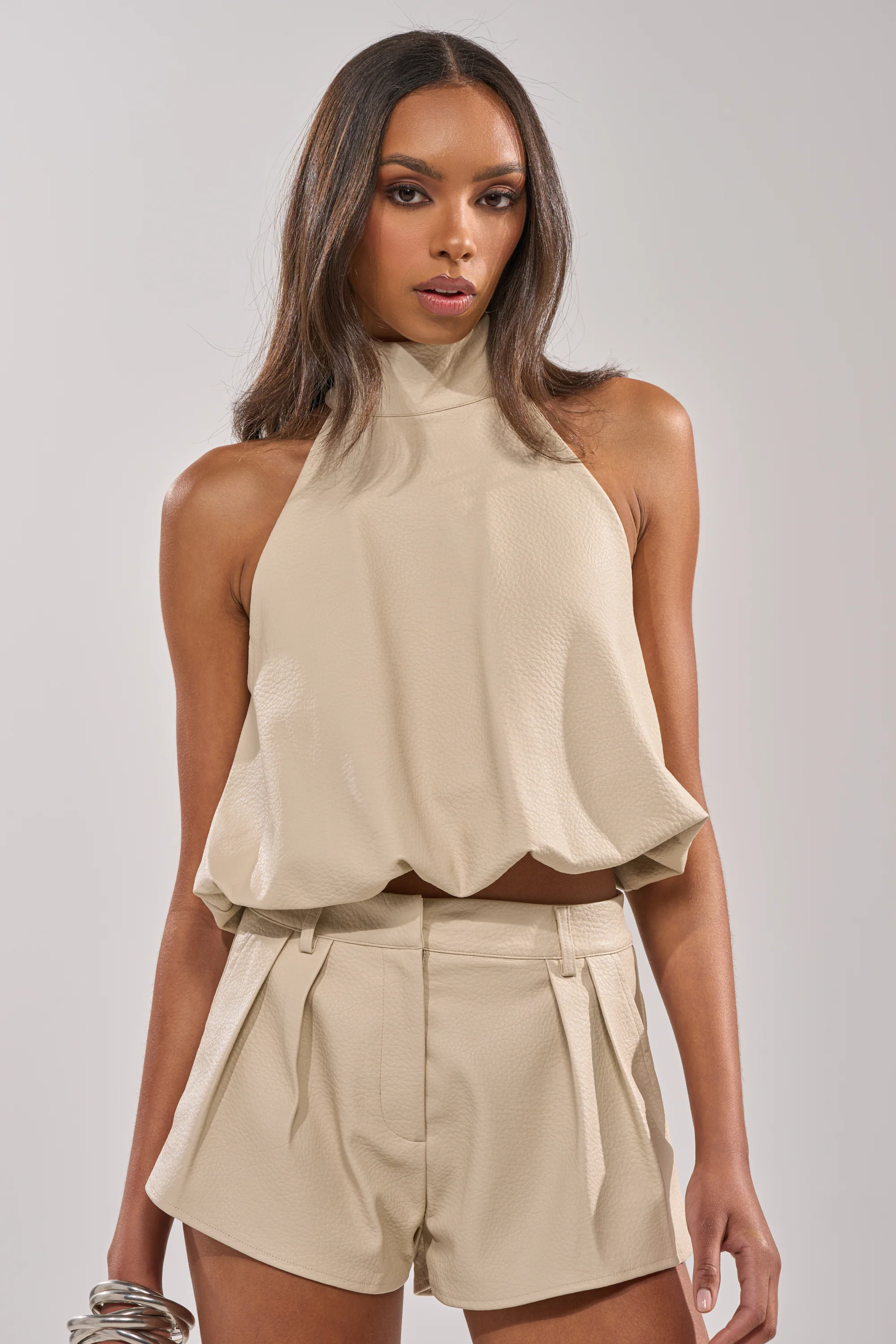 UBAE LEATHER TOP
