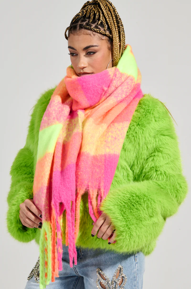 UNDER THE SUN PLAID SCARF - Image 2
