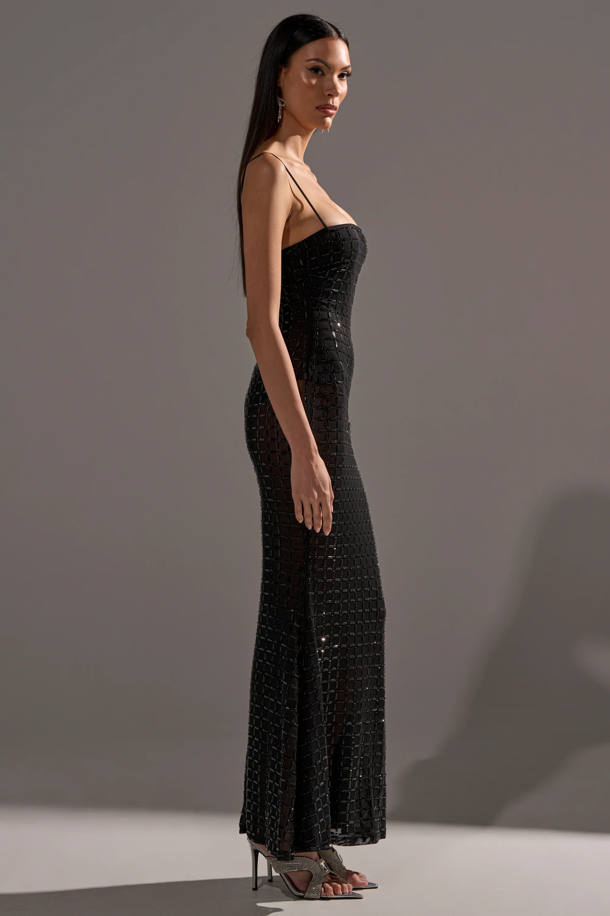 UNTOUCHABLE RHINESTONE MAXI DRESS - Image 5