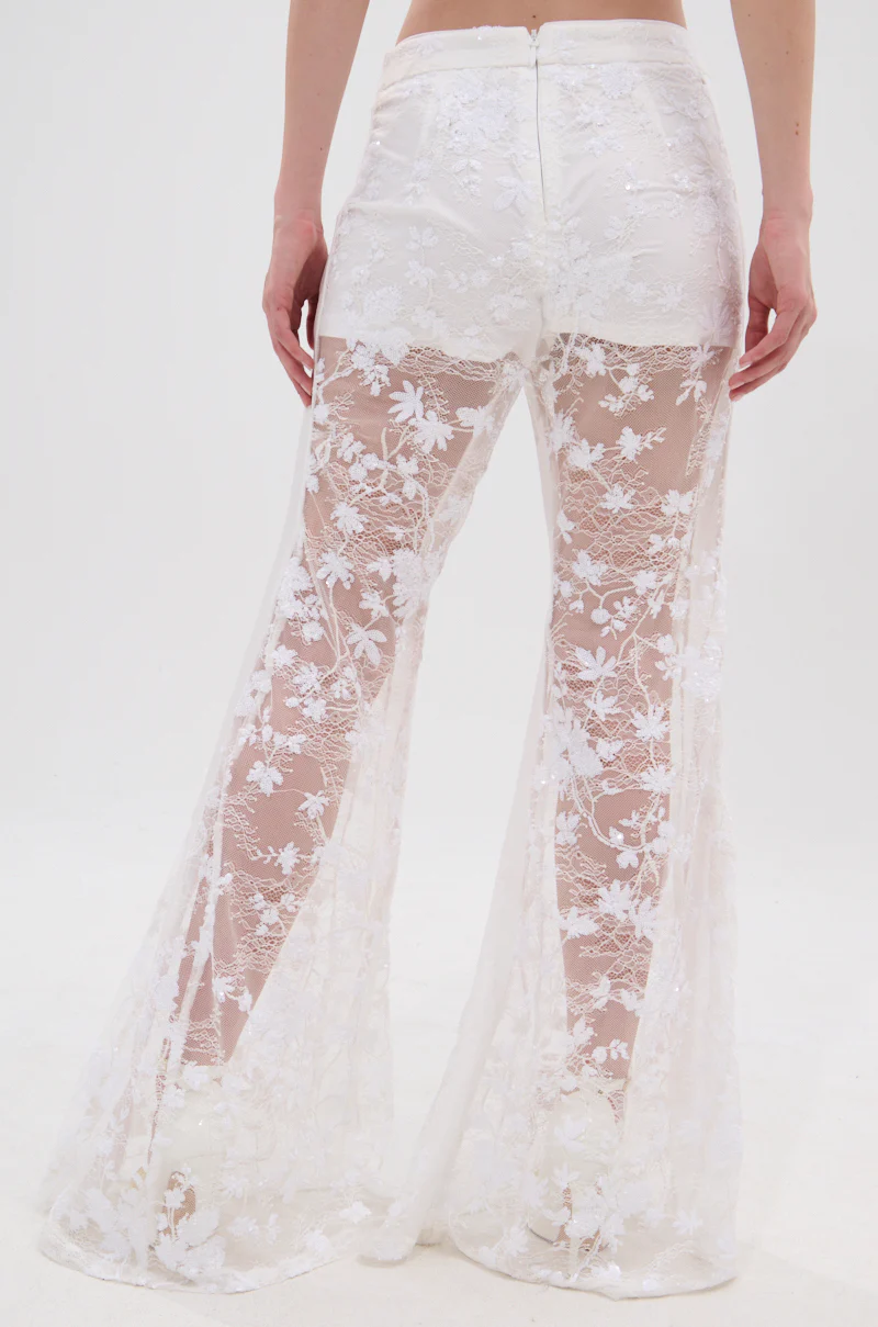 UP NEXT LACE PANT IN WHITE - Image 5