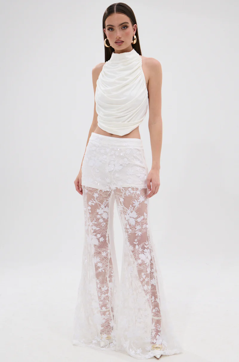 UP NEXT LACE PANT IN WHITE - Image 8