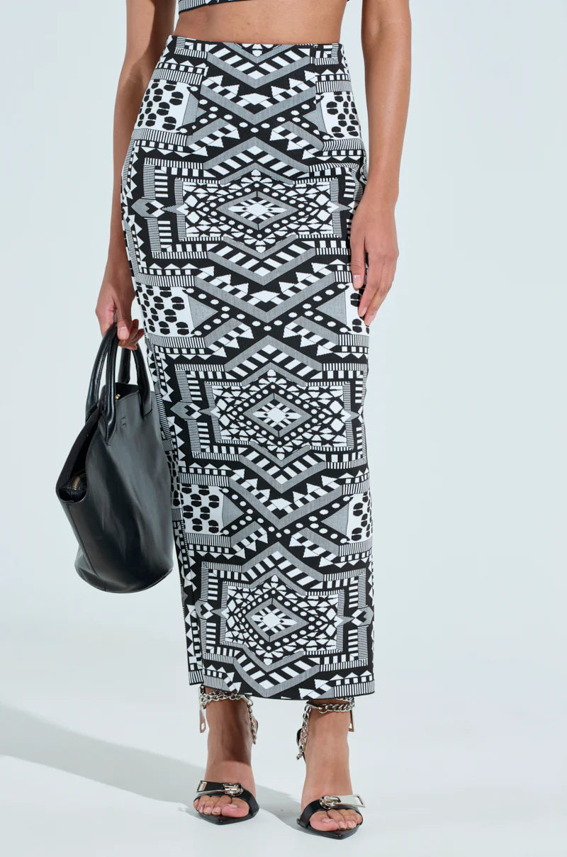 VACA MODE ABSTRACT MAXI SKIRT - Image 2