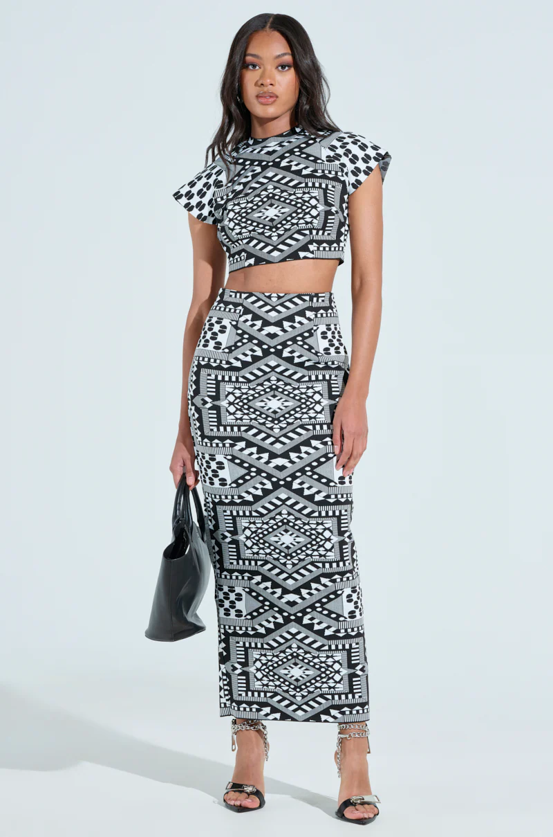 VACA MODE ABSTRACT MAXI SKIRT - Image 6