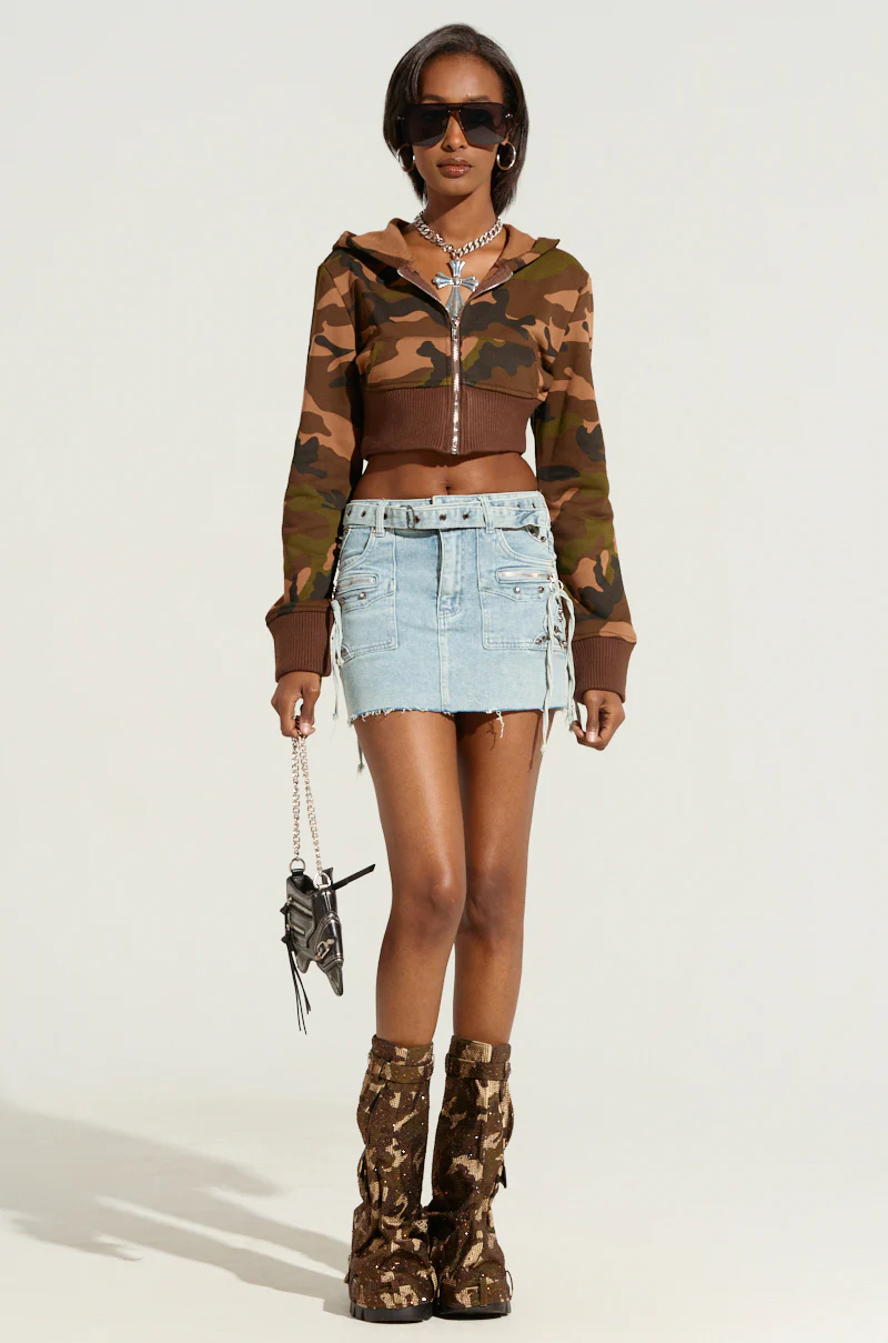 VERA DENIM MINI SKIRT - Image 5