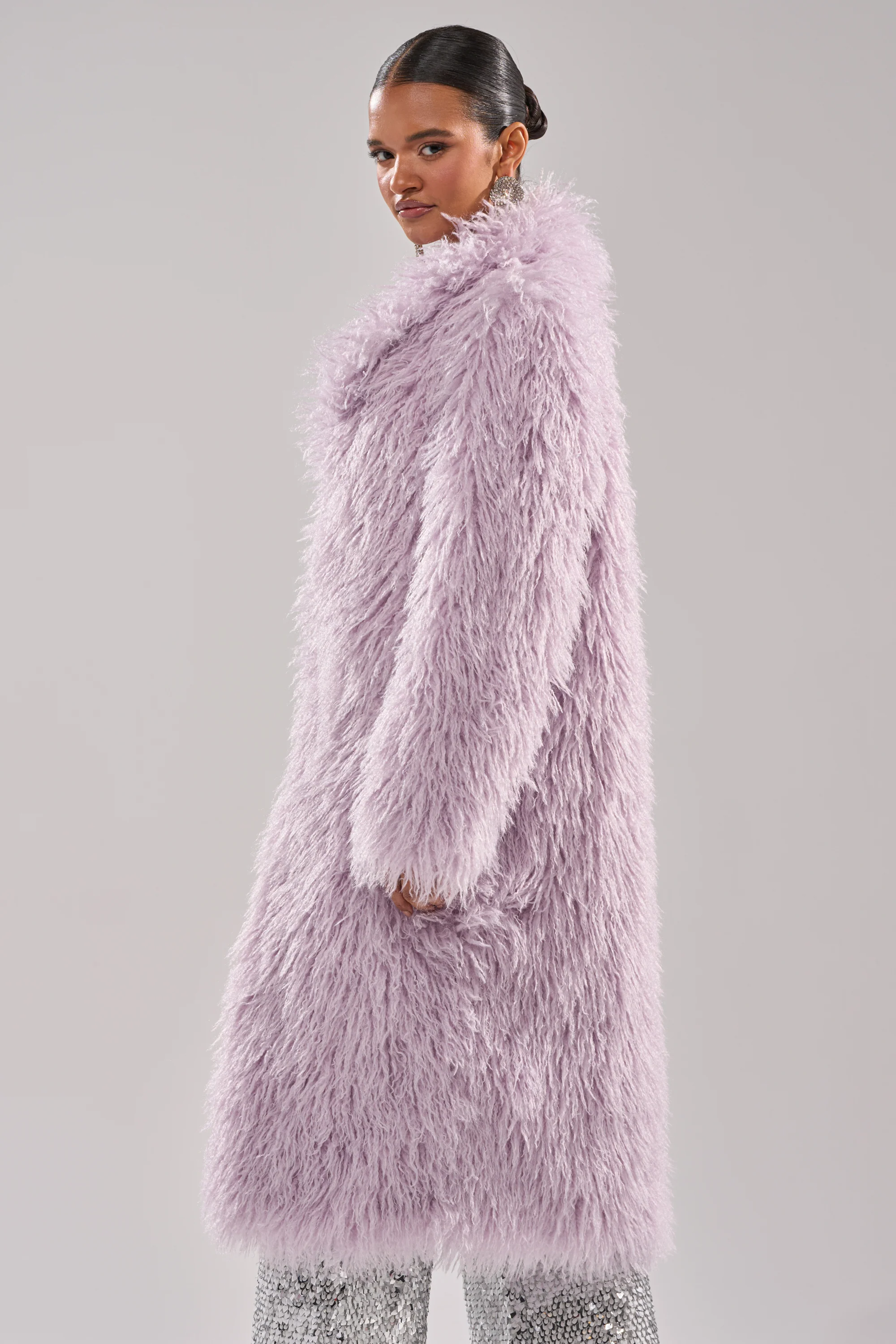 VIOLET SKIES FAUX FUR COAT - Image 5