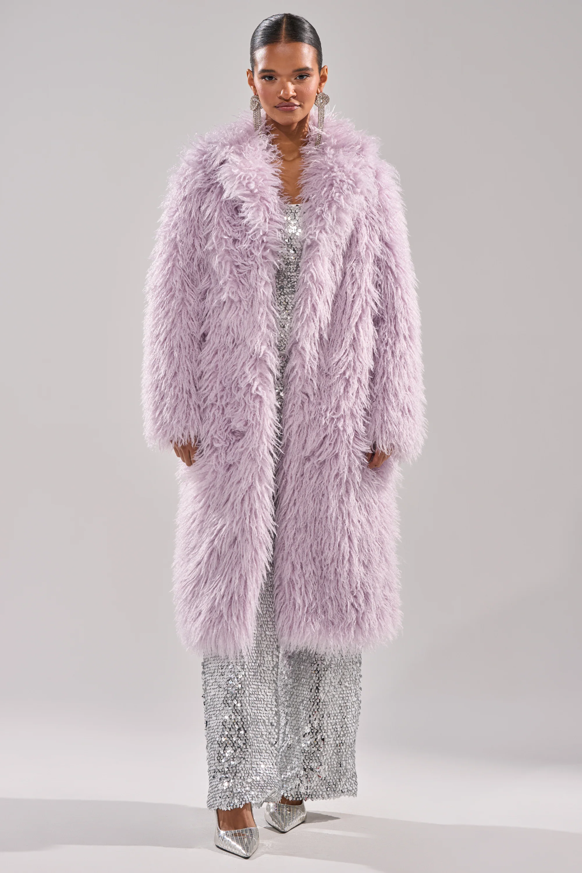 VIOLET SKIES FAUX FUR COAT - Image 7