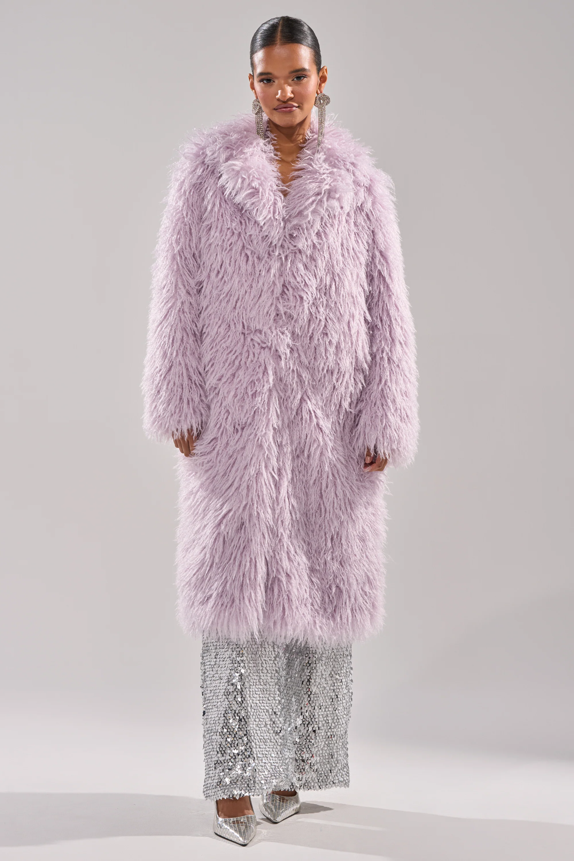 VIOLET SKIES FAUX FUR COAT - Image 9