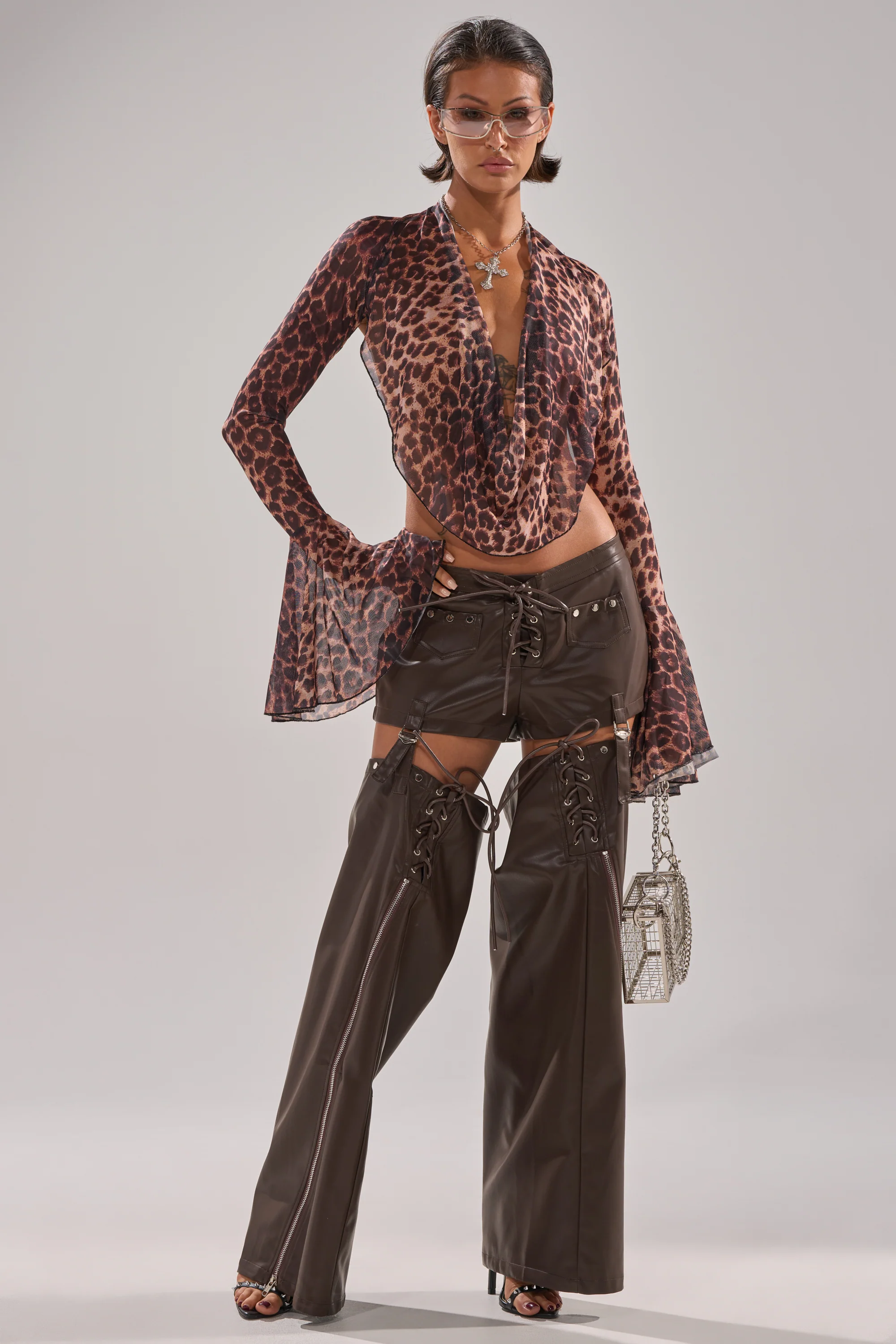 WANNA BE FAUX LEATHER CHAPS - Image 6