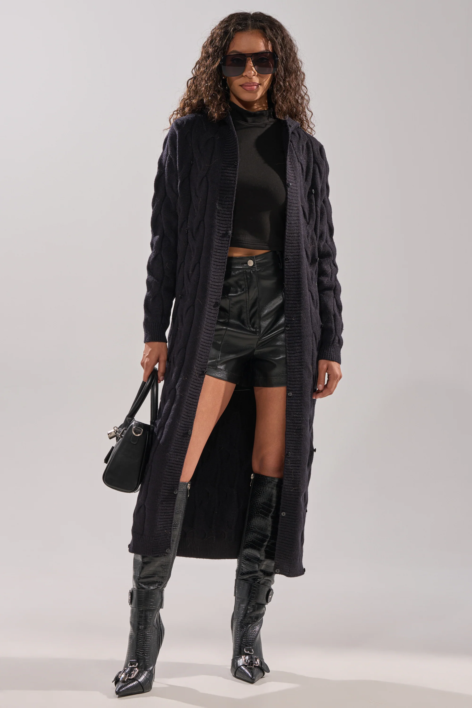 WARM ME UP LONG CARDIGAN WITH FUR - Image 14