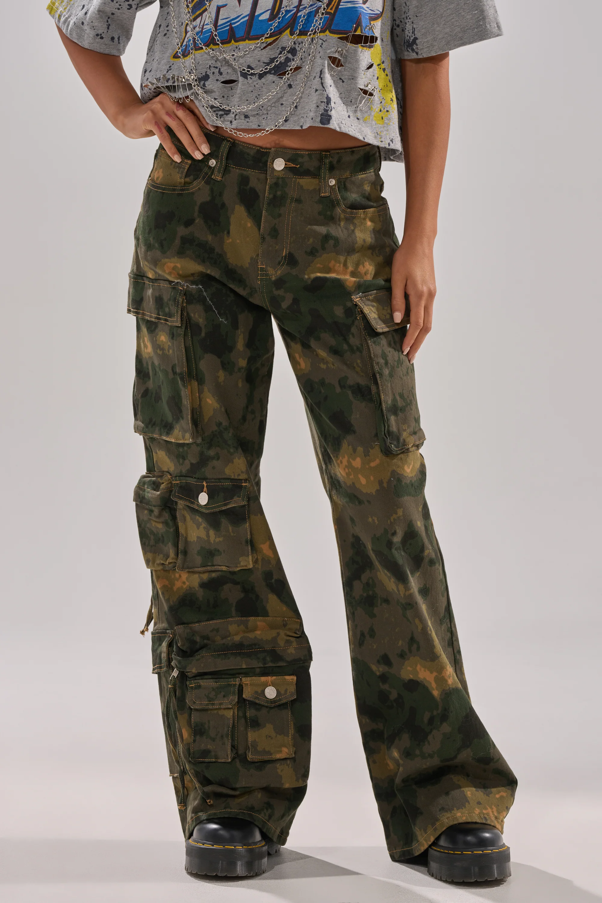WASHED UP CARGO CAMO PANT - Image 2