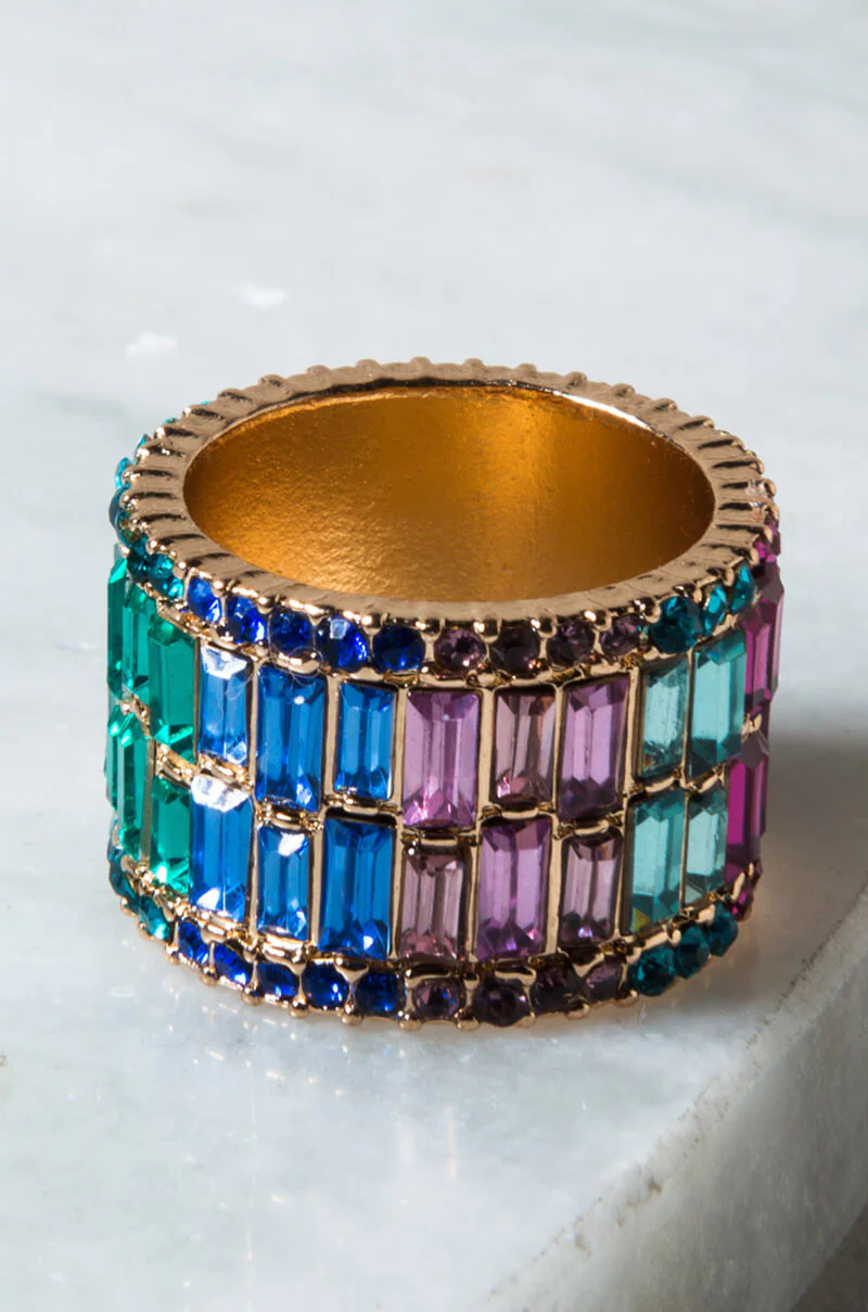 WEDDING BARBIE COCKTAIL RING ORANGE GOLD