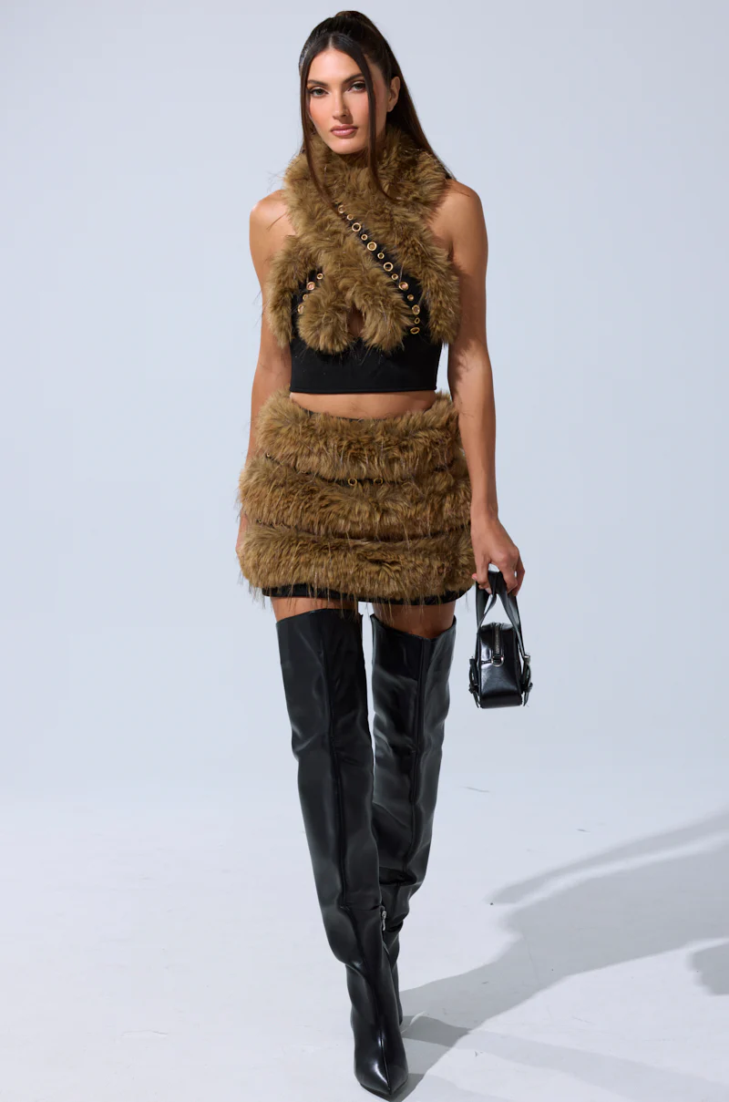 WILD AND FREE FUR BLOUSE - Image 9