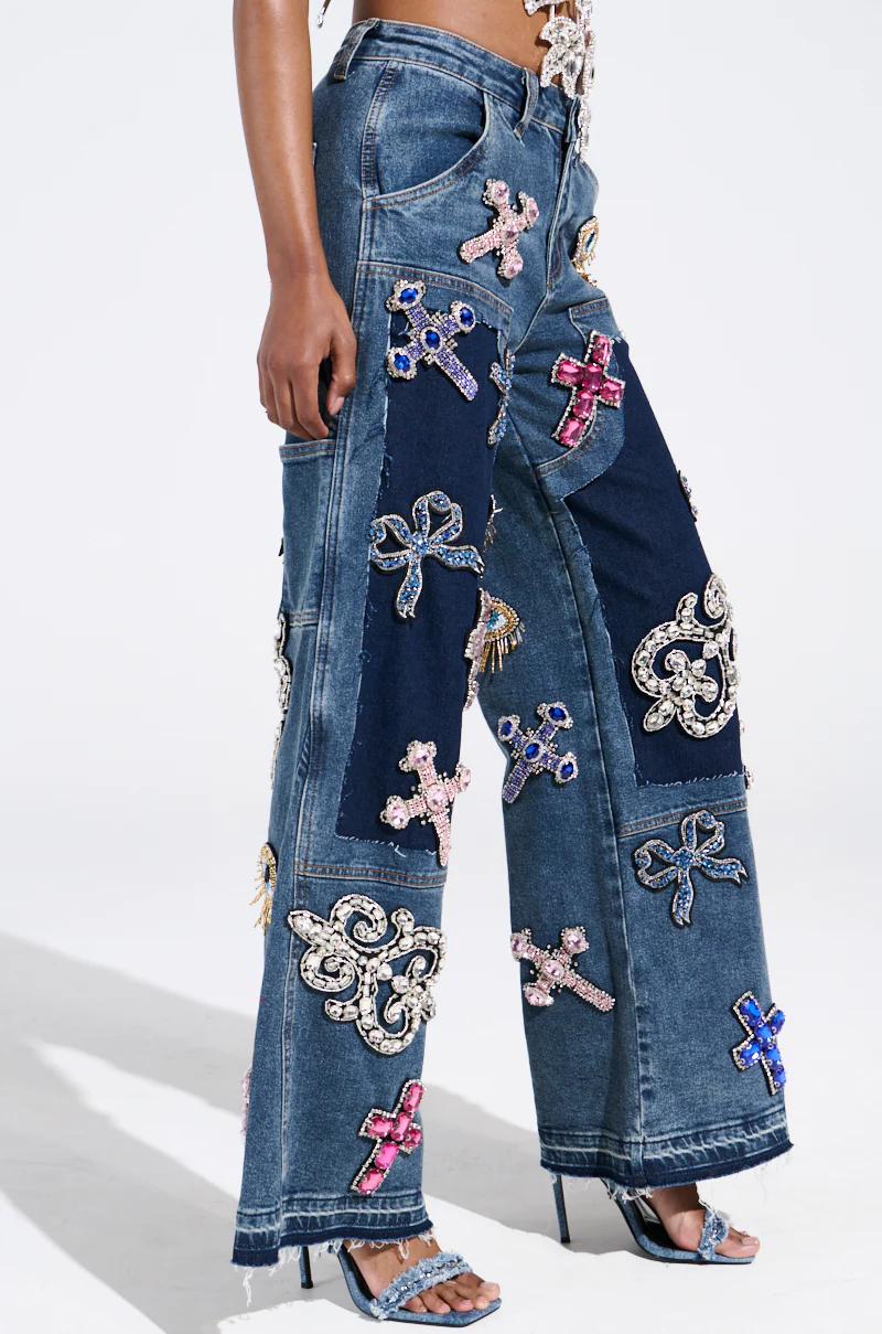WILD AND FREE RHINESTONE DENIM - Image 6