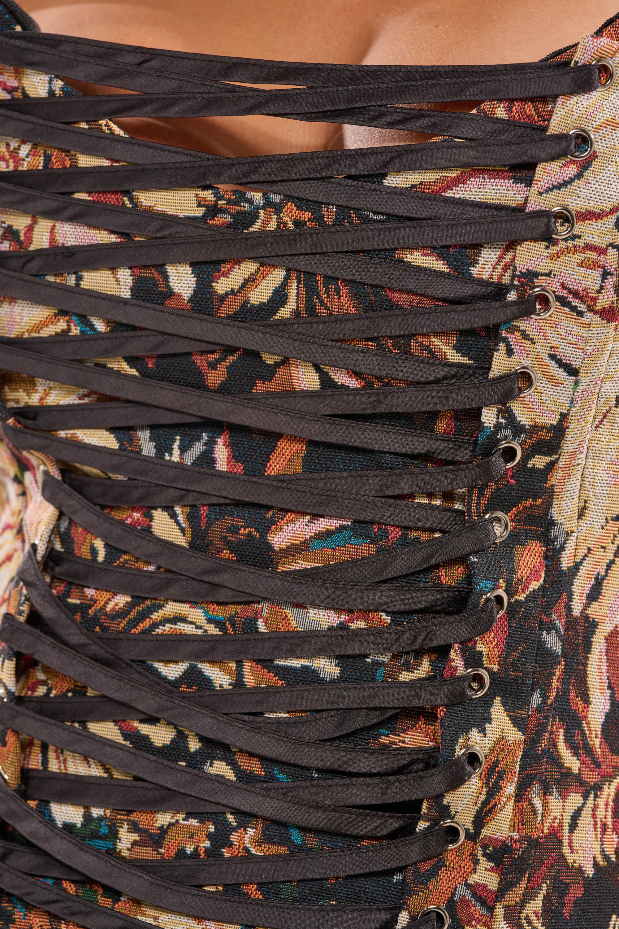 WILD FLORAL TAPESTRY CORSET - Image 9