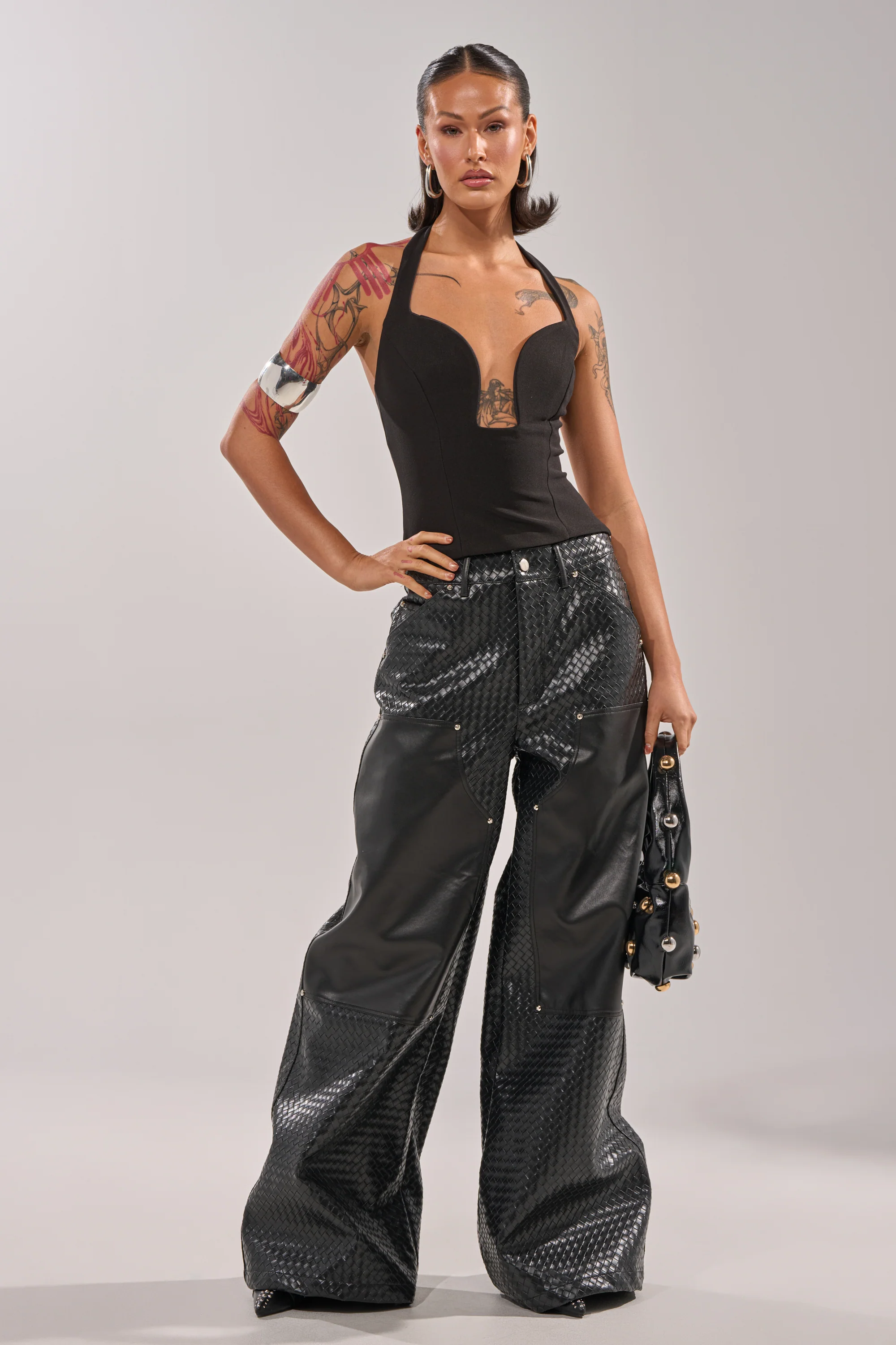 WILD TEXTURED FAUX LEATHER PANT - Image 2