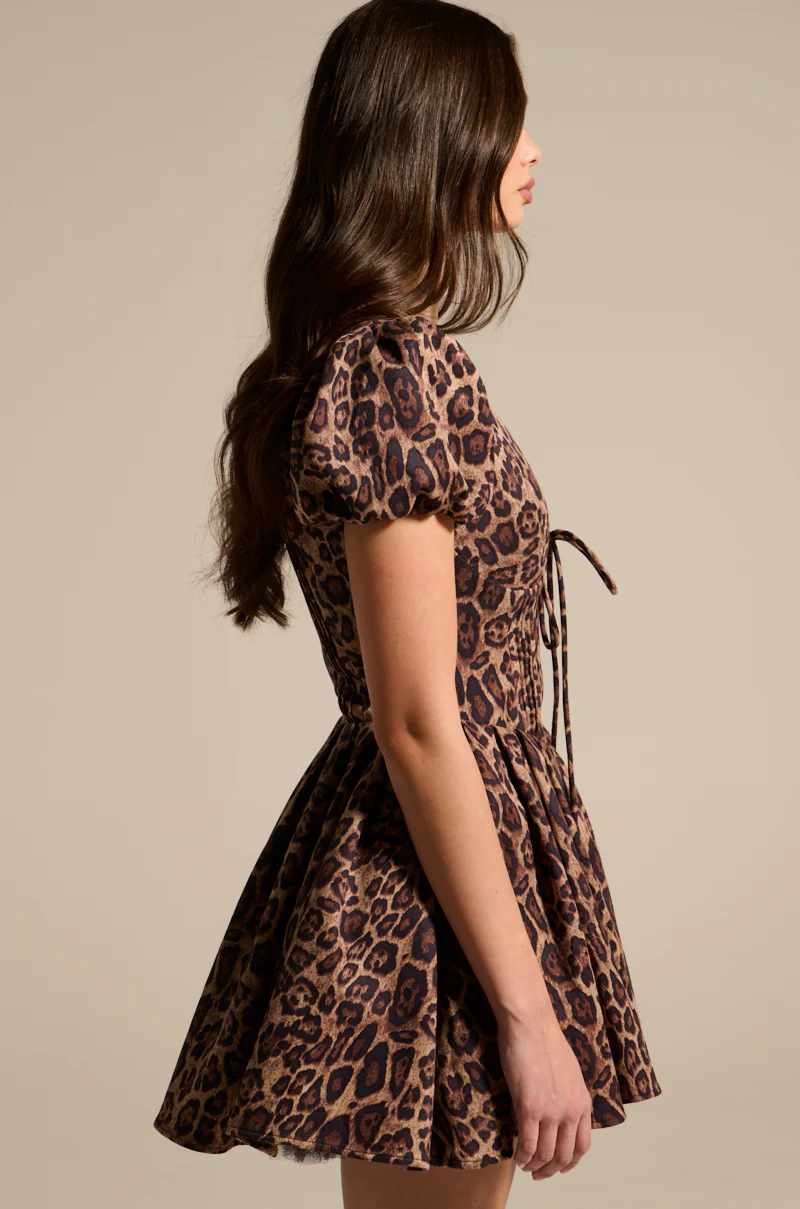 WILD THING PRINTED MINI DRESS - Image 4