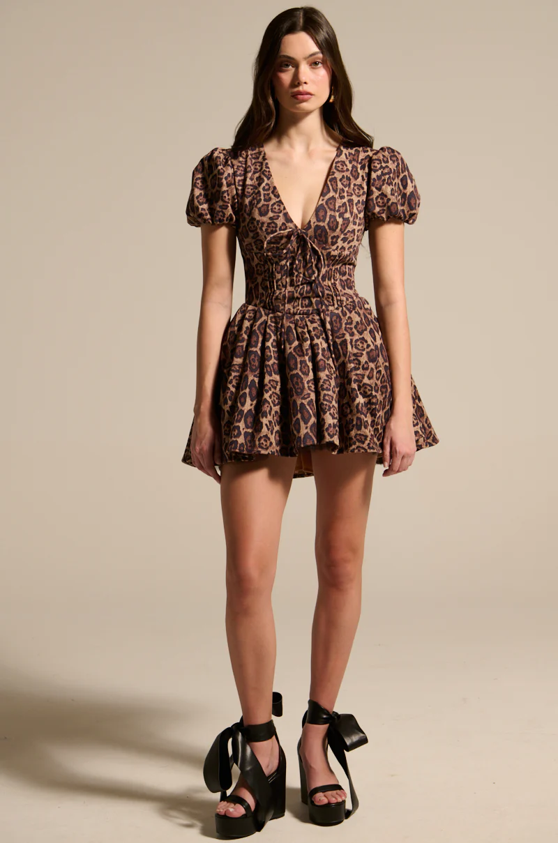 WILD THING PRINTED MINI DRESS - Image 7