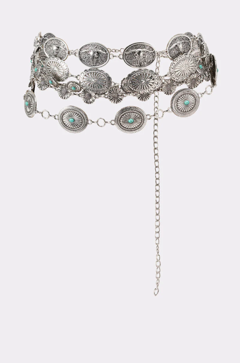 WILD WEST LAYERED CHAIN BELT - Image 3