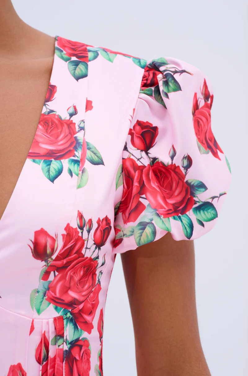 WILL YOU TAKE THIS ROSE SATIN MINI DRESS - Image 5