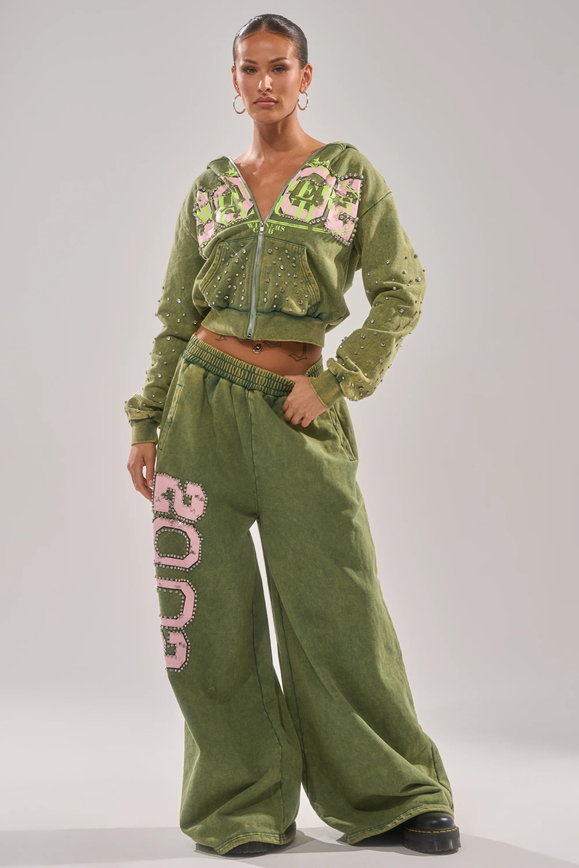 WINNERS CLUB WIDE LEG JOGGER