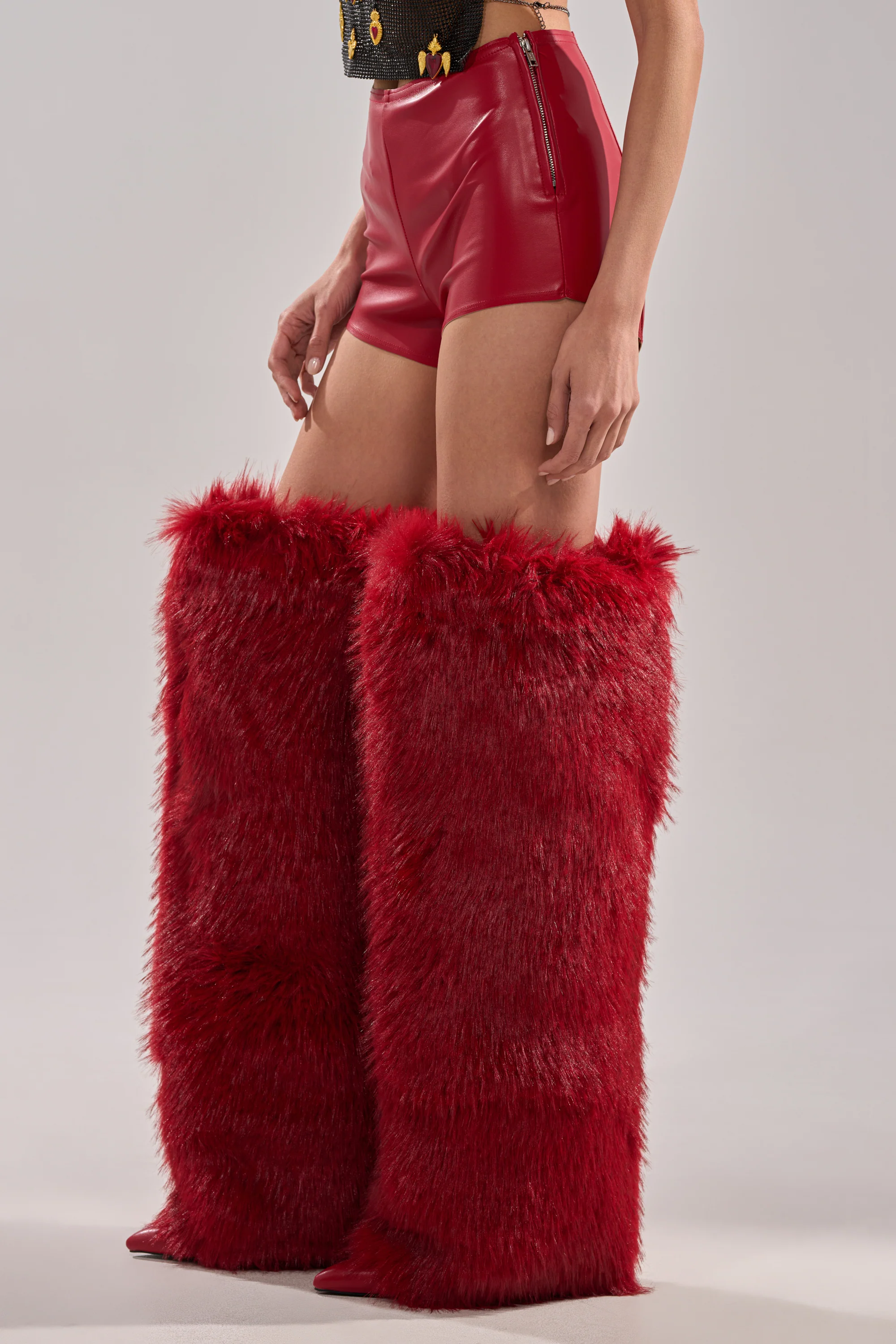 WONT LET IT GO FAUX LEATHER SHORT - Image 4