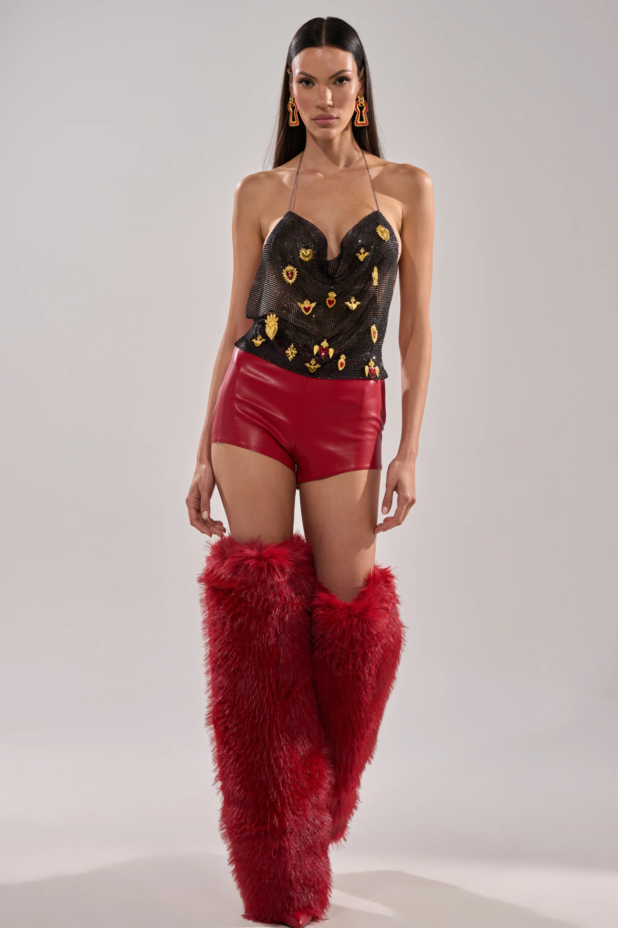 WONT LET IT GO FAUX LEATHER SHORT - Image 7