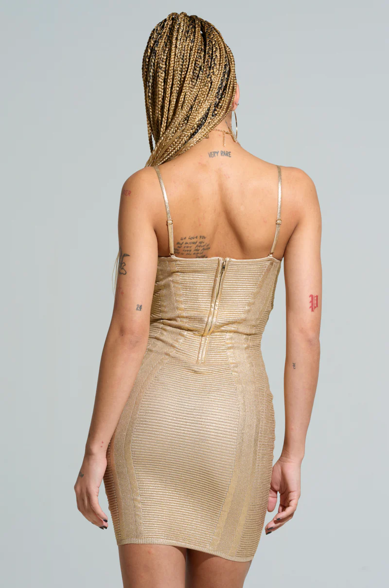 YOURS TRULY BANDAGE MINI DRESS - Image 6